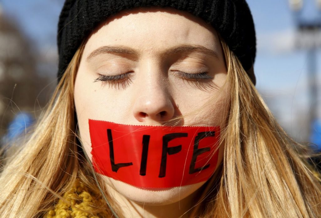 pro-life silenced